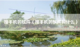 搜手机的软件（搜手机的软件叫什么）